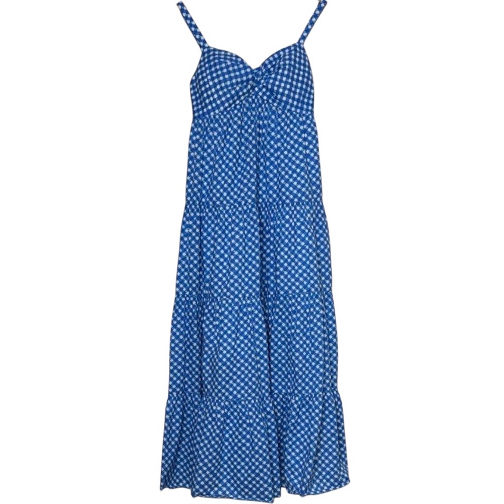Lilly Pulitzer Shylee Cotton Maxi Dress Boca Double Checking Maxi Polka Dot - Picture 10 of 14